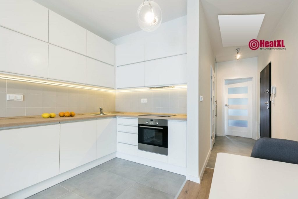installatie infrarood panelen keuken woonkamer infrarood verwarming keuken