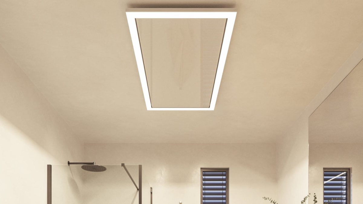 led verlichting badkamer plafond spiegelverwarming infrarood spiegel van Infrarood Paneel, elektrische kachel, infrarood kachel, paneelverwarming, Infrarood verwarming plafond met verlichting, infrarood verwarming met verlichting