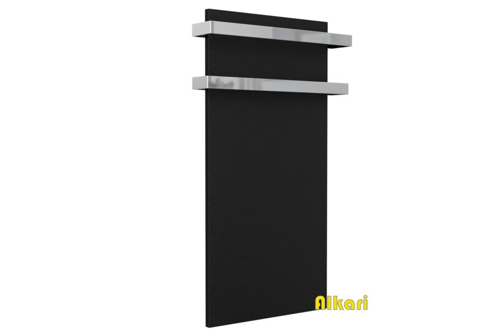 Alkari metalen infrarood handdoekdroger ITC versie Zwart 800 watt